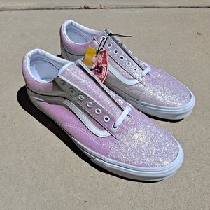 Vans | Shoes | New Vans Old Skool Uv Glitter Pink Color Change With  Sunlight True White Men 3 | Poshmark